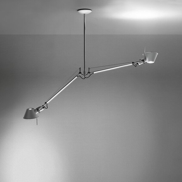 Viseće Svjetiljka Artemide, Tolomeo 2 Bracci, prigušiv, Metalik, Dnevna soba, Metal, Dizajn