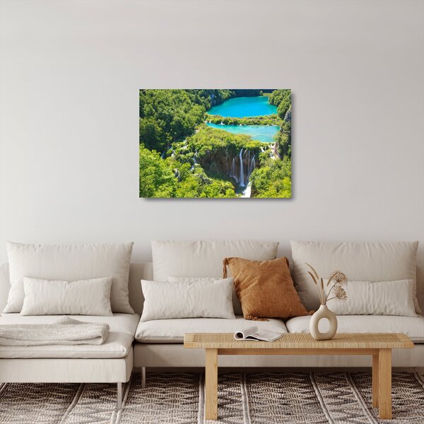 Staklena slika - Slapovi (70x50 cm)