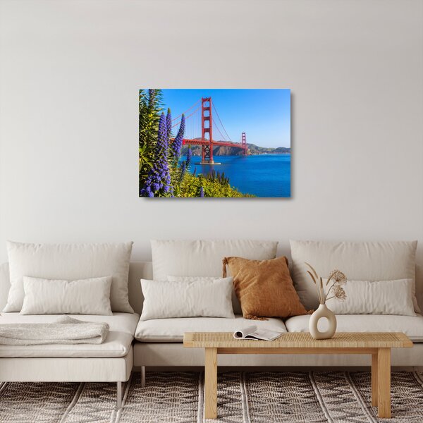 Staklena slika - Most Golden Gate, San Francisco (70x50 cm)