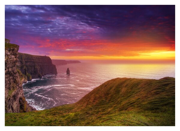 Staklena slika - Cliffs of Moher (70x50 cm)