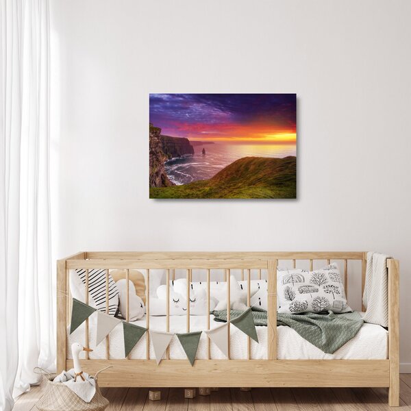 Staklena slika - Cliffs of Moher (70x50 cm)