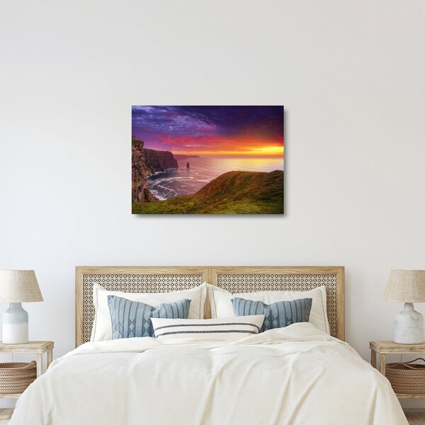 Staklena slika - Cliffs of Moher (70x50 cm)