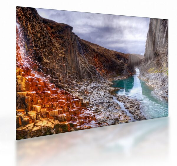Staklena slika - Kanjon Studlagil (70x50 cm)