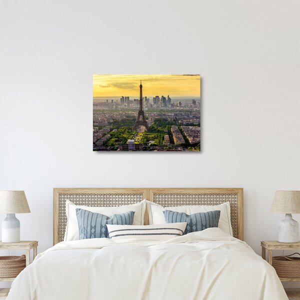 Staklena slika - Panorama Pariza (70x50 cm)