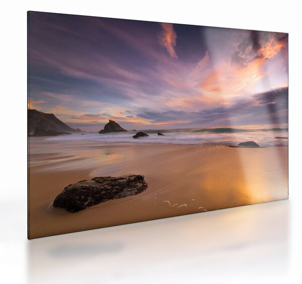 Staklena slika - Plaža Adraga (70x50 cm)