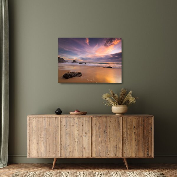 Staklena slika - Plaža Adraga (70x50 cm)
