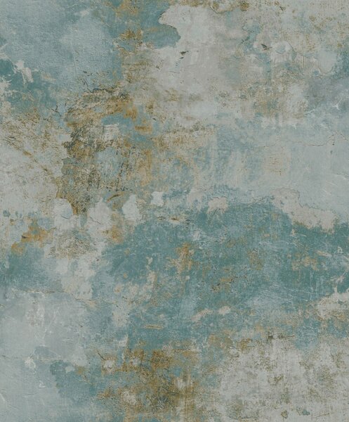 Tirkizna tapeta za zid, imitacija betona, A63103 | Ljepilo besplatno