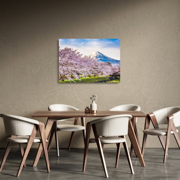 Staklena slika - Japan u proljeće (70x50 cm)