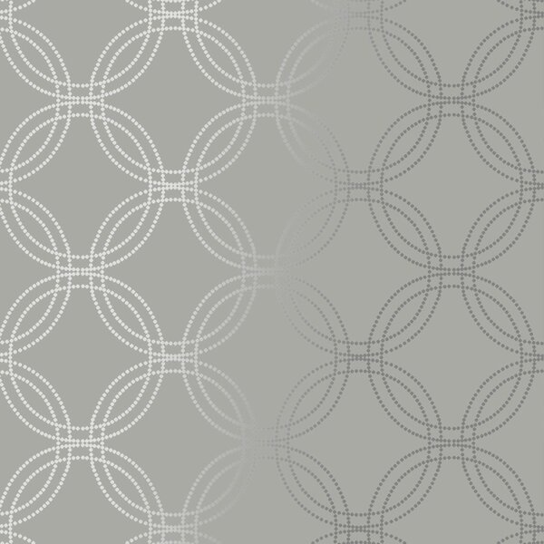 Sivo-srebrna geometrijska tapeta za zid, 120140 | Ljepilo besplatno