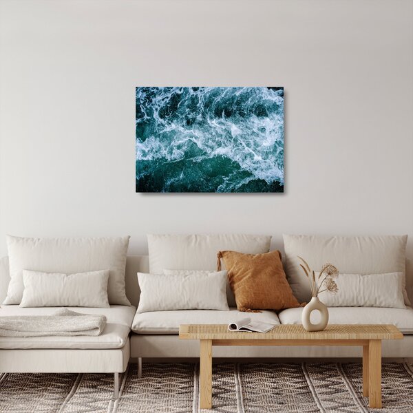Staklena slika - Oceanski valovi (70x50 cm)