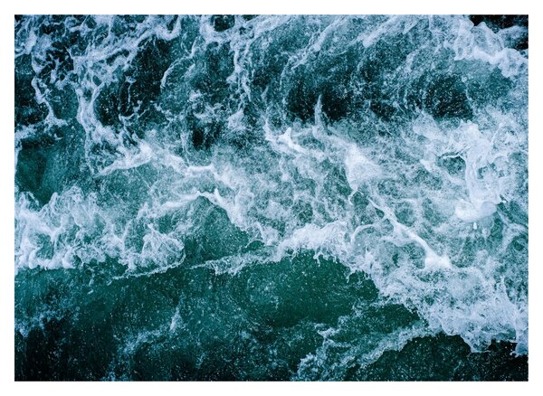 Staklena slika - Oceanski valovi (70x50 cm)
