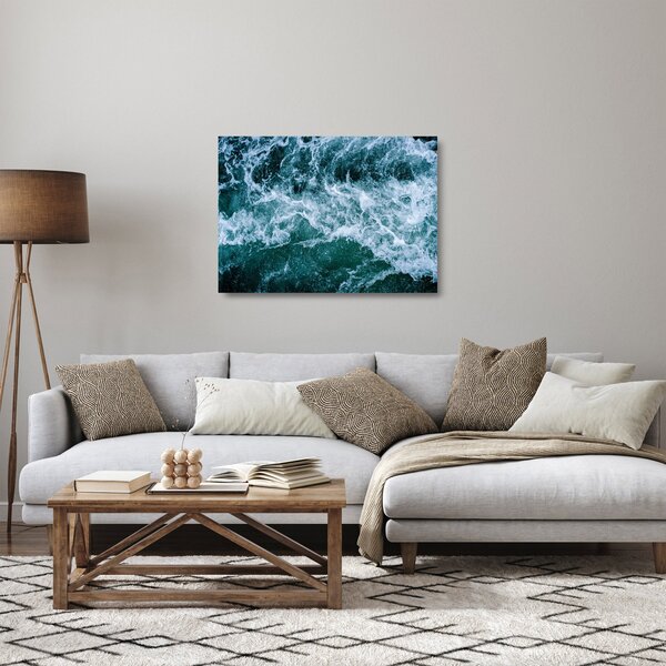 Staklena slika - Oceanski valovi (70x50 cm)