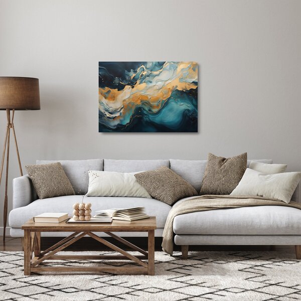 Staklena slika - Apstrakcija (70x50 cm)