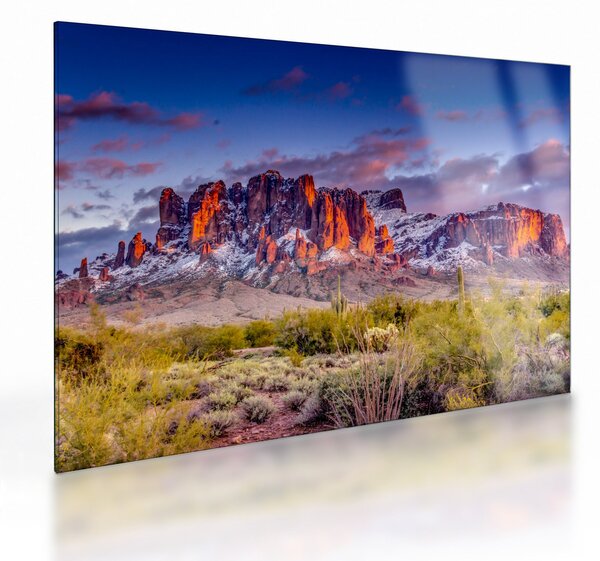 Staklena slika - Planine u Arizoni (70x50 cm)