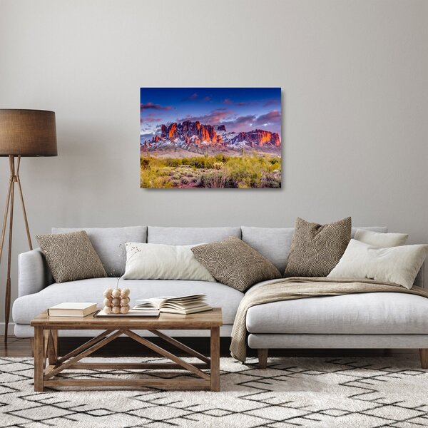 Staklena slika - Planine u Arizoni (70x50 cm)