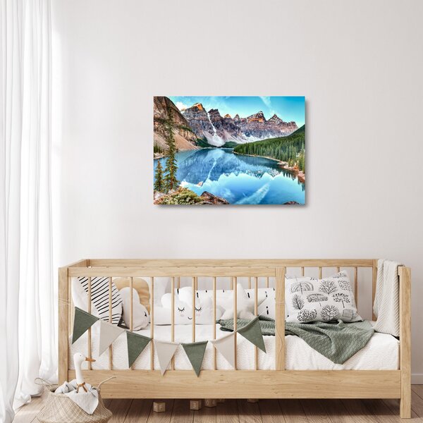Staklena slika - Jezero Moraine (70x50 cm)