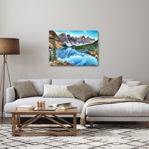 Staklena slika - Jezero Moraine (70x50 cm)