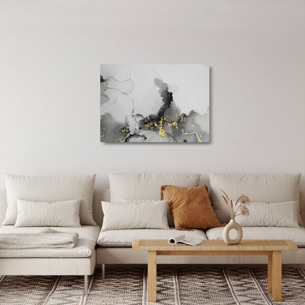 Staklena slika - Umjetnost tintom (70x50 cm)