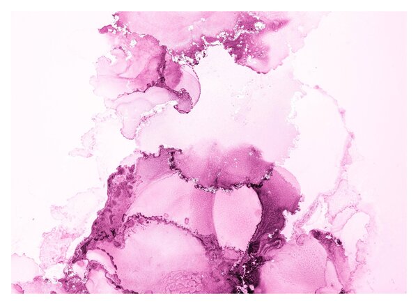Staklena slika - Ružičasti dekor (70x50 cm)