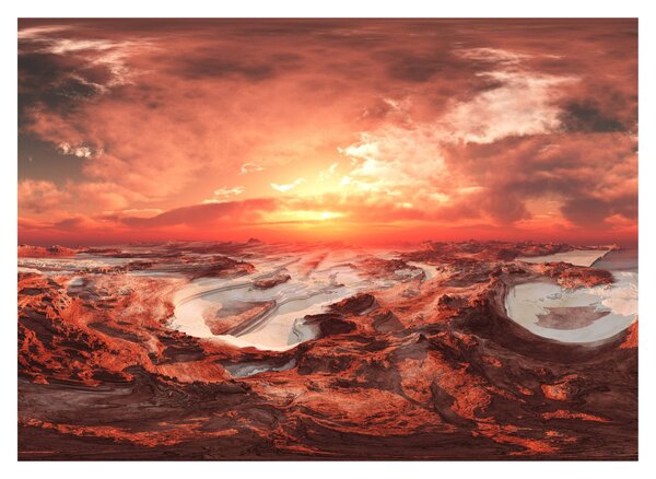 Staklena slika - Mars (70x50 cm)