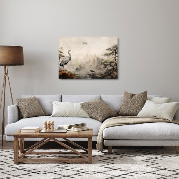 Staklena slika - Crtani krajolik (70x50 cm)