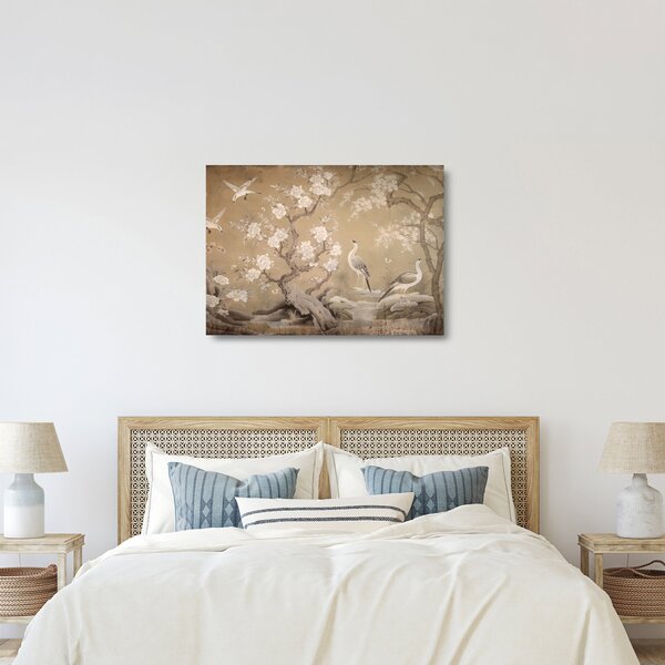 Staklena slika - Crtani japanski pejzaž (70x50 cm)