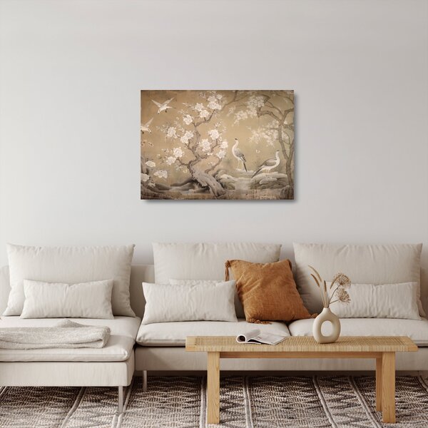 Staklena slika - Crtani japanski pejzaž (70x50 cm)