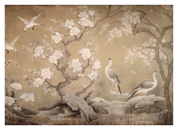 Staklena slika - Crtani japanski pejzaž (70x50 cm)