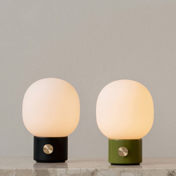 Stolne Lampa Audo Copenhagen, JWDA, prigušiv, Zelena, Dnevna soba, Staklo, Dizajn