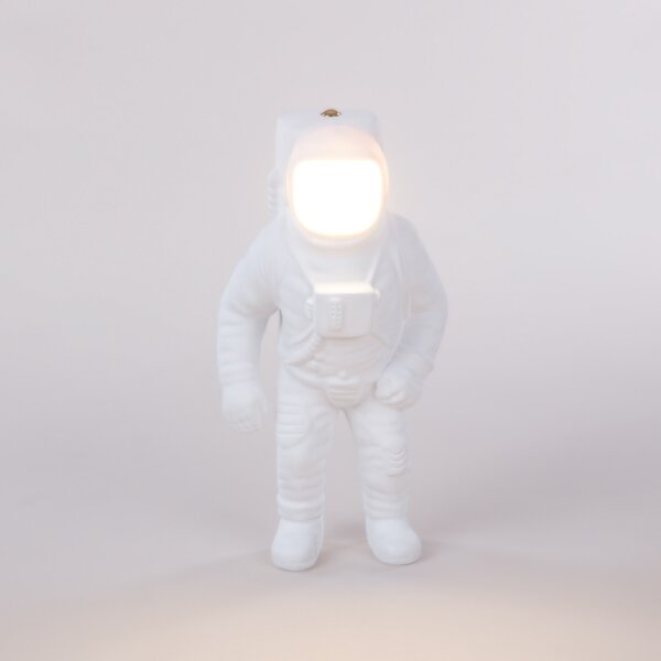 Stolne Lampa SELETTI, Cosmic-Flashing Starman, prigušiv, Bijela, Dnevna soba, Plastika, Dizajn