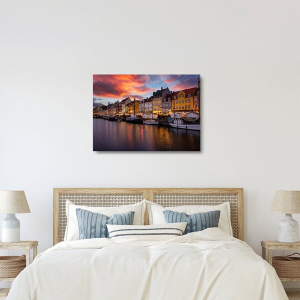 Staklena slika - Nyhavn, Kopenhagen (70x50 cm)