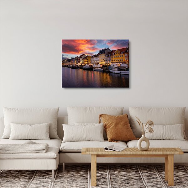 Staklena slika - Nyhavn, Kopenhagen (70x50 cm)