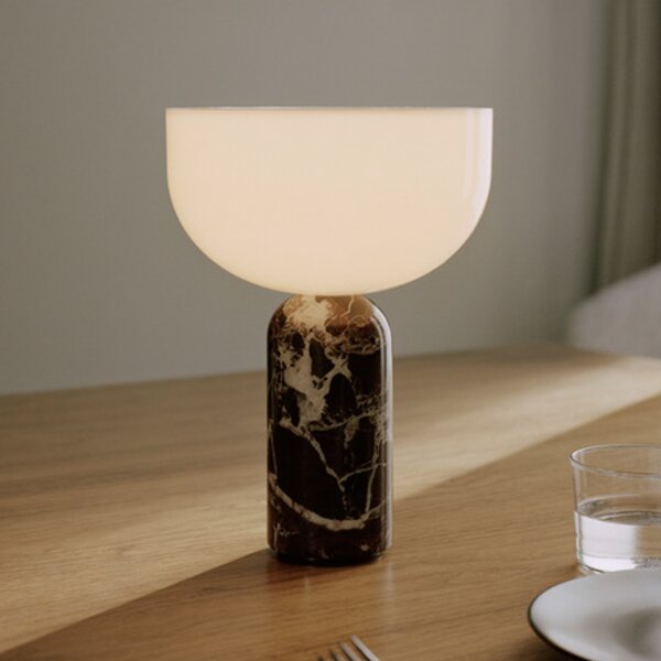 Stolne Lampa New Works, Kizu Portable, prigušiv, Crvena, Dnevna soba, Mramor, Dizajn