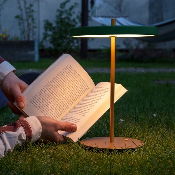 Stolne Lampa UMAGE, Asteria Move, prigušiv, Zlato / mjed, Dnevna soba, Metal, Dizajn