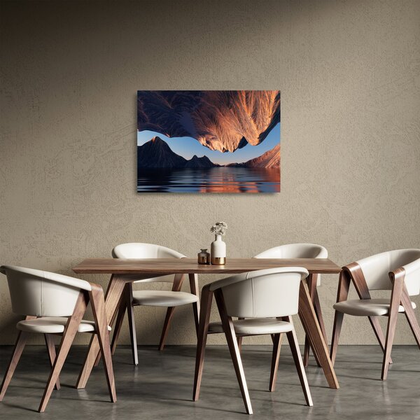 Staklena slika - 3D litice (70x50 cm)