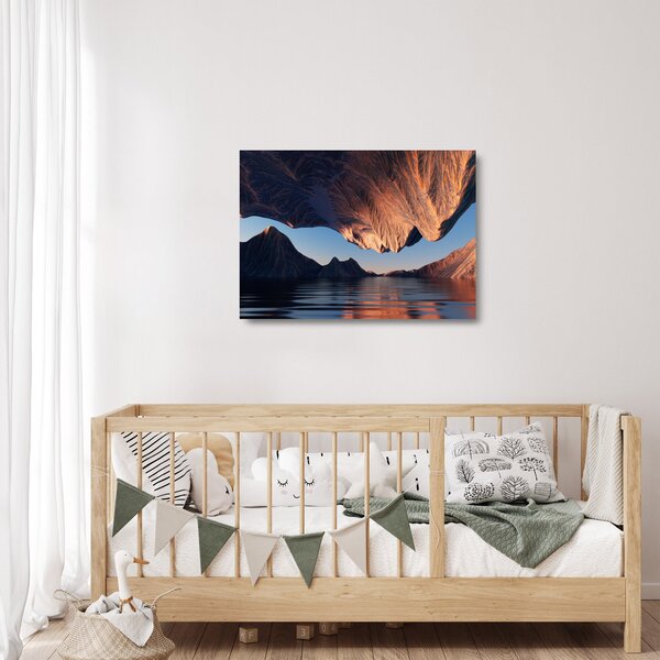Staklena slika - 3D litice (70x50 cm)