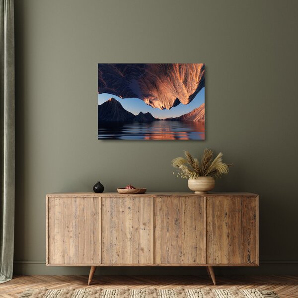 Staklena slika - 3D litice (70x50 cm)