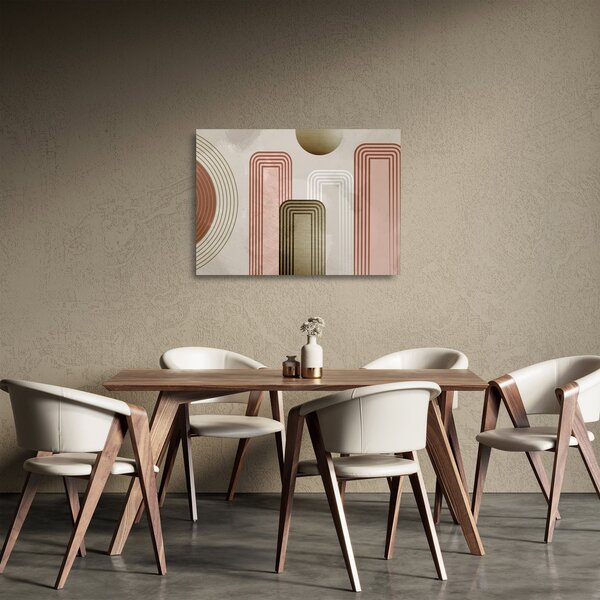 Staklena slika - Minimalistička ilustracija (70x50 cm)