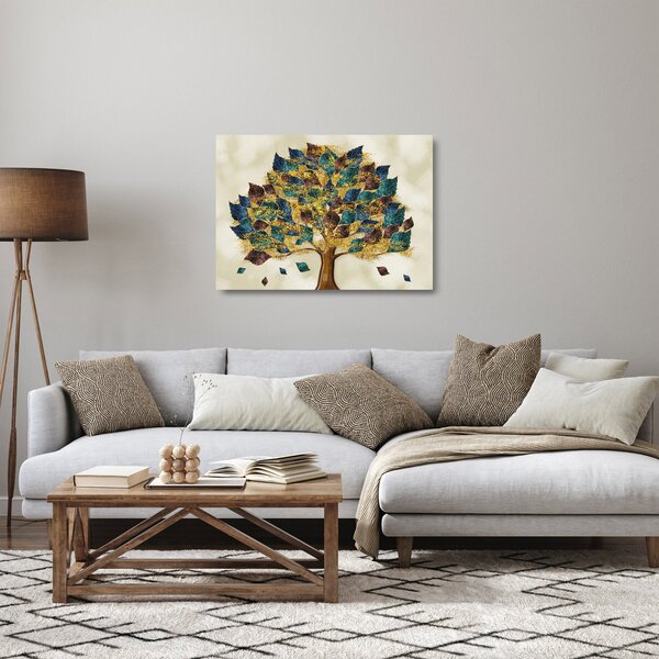 Staklena slika - Dekorativno drvo (70x50 cm)