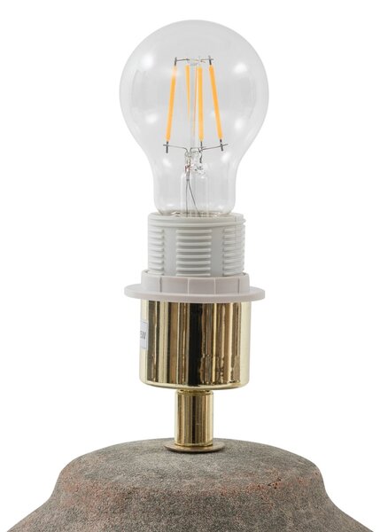 Stolne Lampa Lucande, Thalorin, Smeđa / hrđa, Dnevna soba, Keramika, Skandinavski