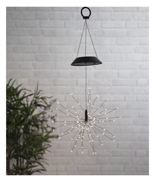 Vanjska solarna viseća LED svjetiljka s bijelim diodama Star Trading Firework, visina 50 cm