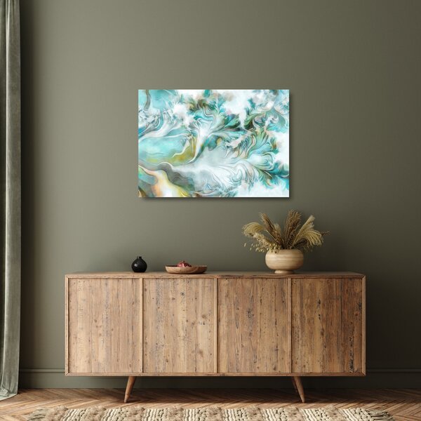 Staklena slika - Slikanje apstraktnih uzoraka (70x50 cm)