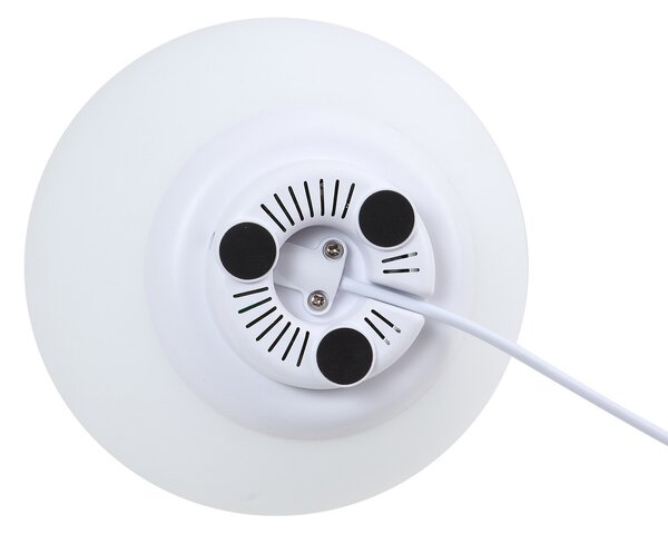 Stolne Lampa Lindby, Cosmia, prigušiv, Bijela, Dnevna soba, Staklo, Moderan