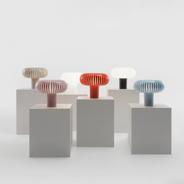Stolne Lampa Kartell, Teresa, prigušiv, Plava, Dnevna soba, Plastika, Dizajn