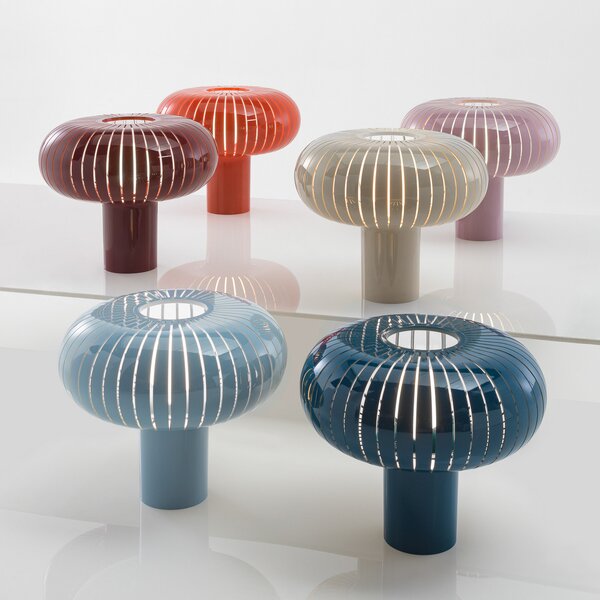 Stolne Lampa Kartell, Teresa, prigušiv, Plava, Dnevna soba, Plastika, Dizajn