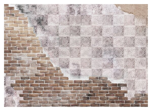 Staklena slika - Zid od cigli (70x50 cm)