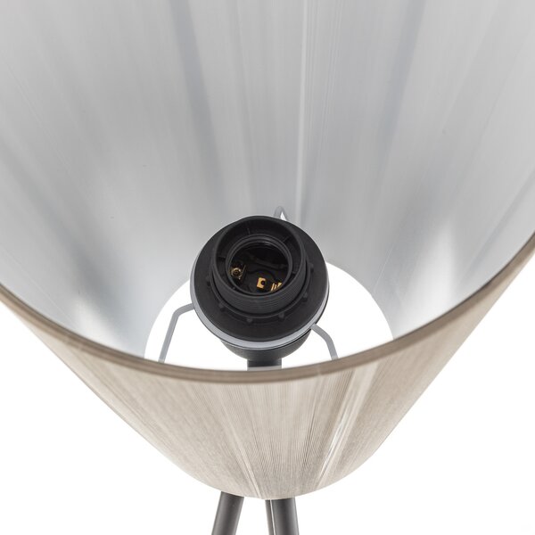 Podne Lampa Northern, Oslo Wood, prigušiv, Crno, Dnevna soba, Tkanina / tekstil, Dizajn