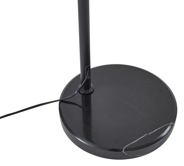 Podne Lampa Lindby, Tonka, Crno, Dnevna soba, Metal, Moderan