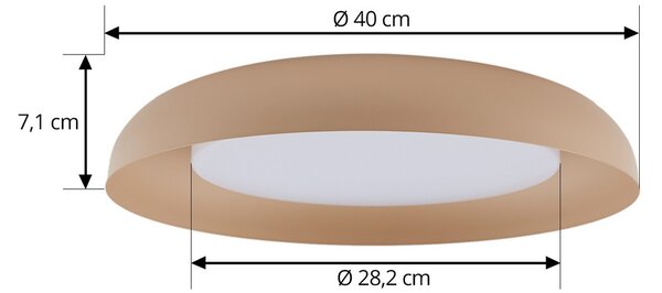 Stropne Svjetiljka Lindby, Florie, Bež, Dnevna soba, Plastika, Moderan