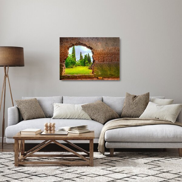 Staklena slika - Rajski vrt (70x50 cm)